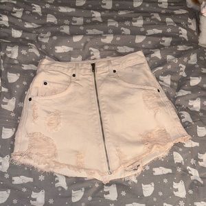 Carmar Los Angeles pink denim mini skirt